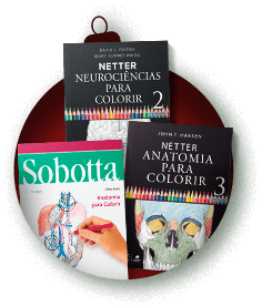 Livros de colorir Sobotta e Netter