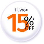 1 livro = 15% OFF*