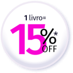 1 livro = 15% OFF*