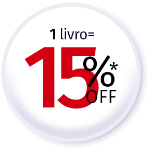 1 livro = 15% OFF*