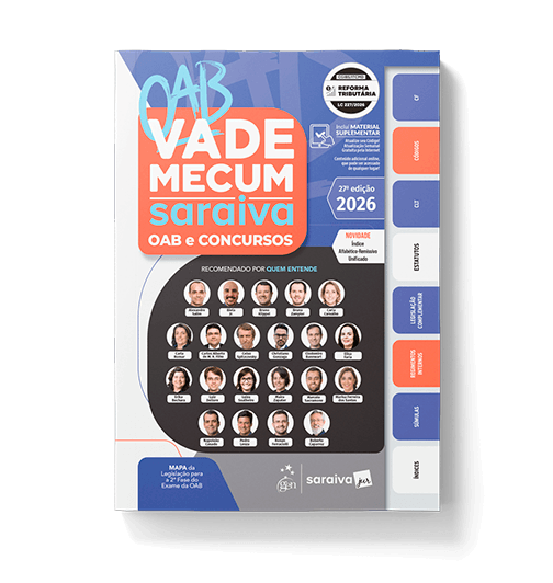 Livro Vade Mecum OAB e Concursos 27ª edição 2026 de frente
